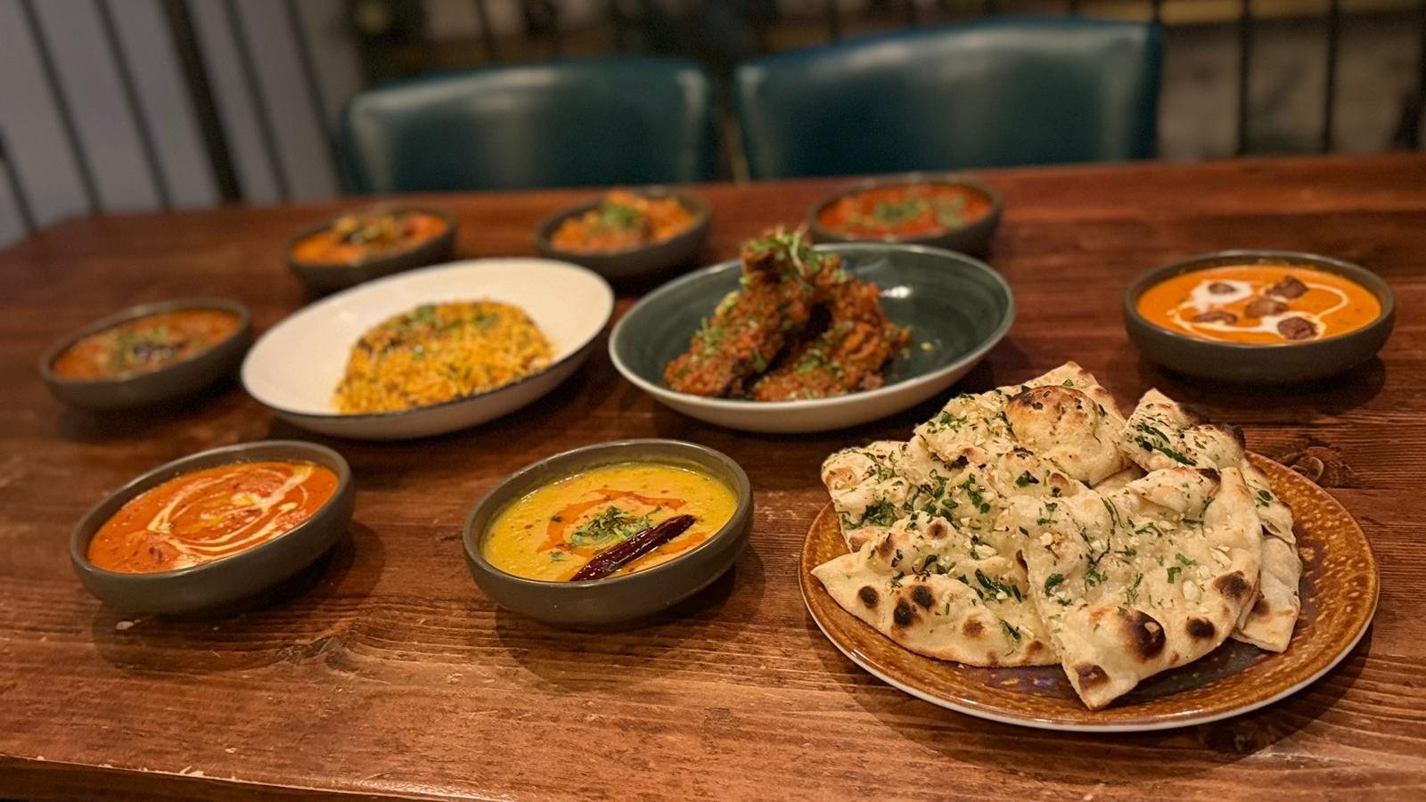 Curries, biryani and freshly baked naan